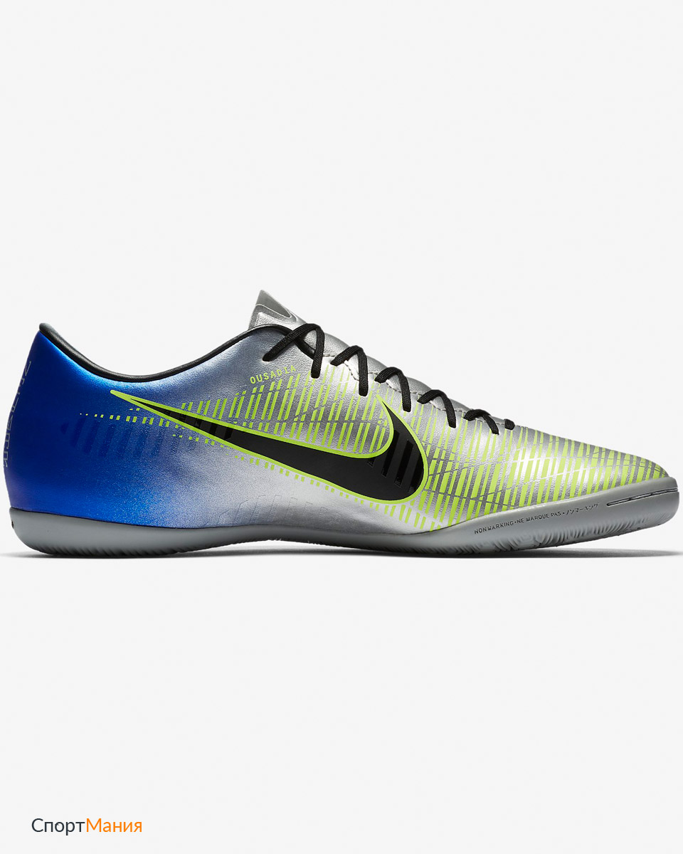 921516-407 Бутсы для игры в зале Nike Mercurialx Victory VI Neymar IC  серый, синий, черный, неоновый мужчины цвет серый, синий, черный,  неоновый-желтый