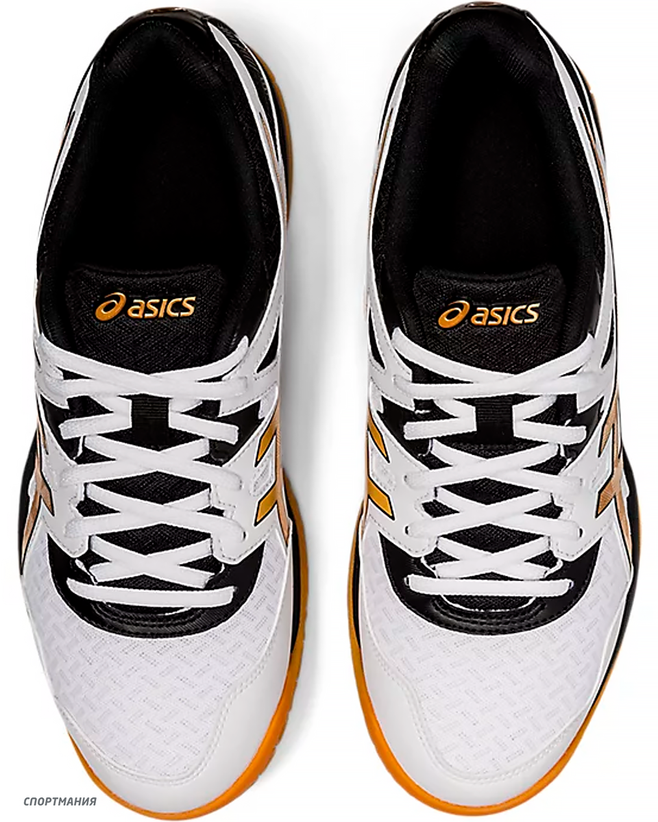 1071A037-102 Волейбольные кроссовки Asics Gel-Task 2 белый, черный, золотой  мужчины цвет белый, черный, золотой