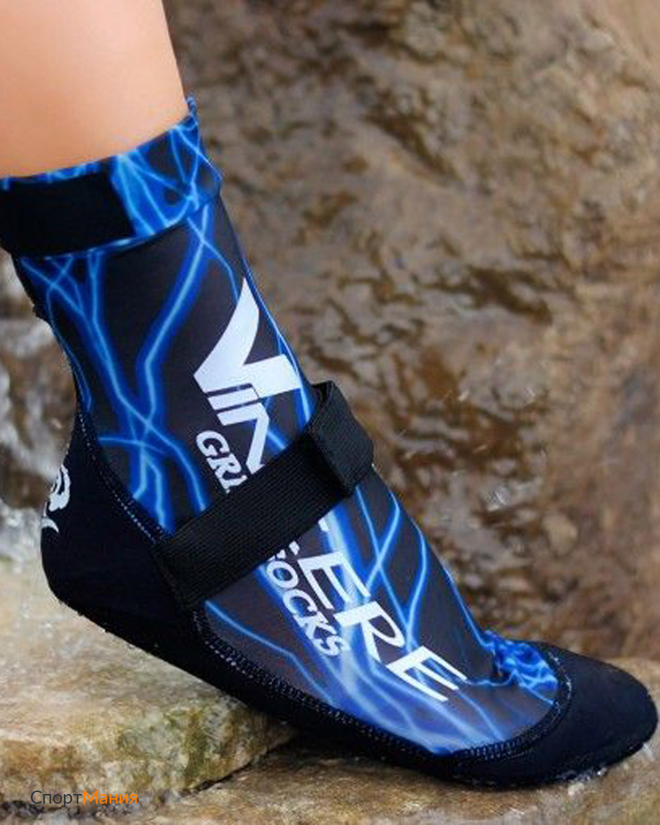 VGS-BL Носки для пляжного волейбола Vincere Grip Socks Strapped темно-синий  цвет темно-синий