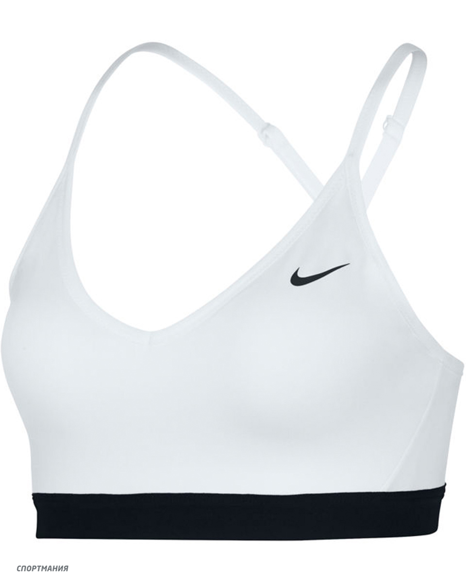 Топ женский Nike Swoosh Medium Support White/Black BV3900-100 sp20