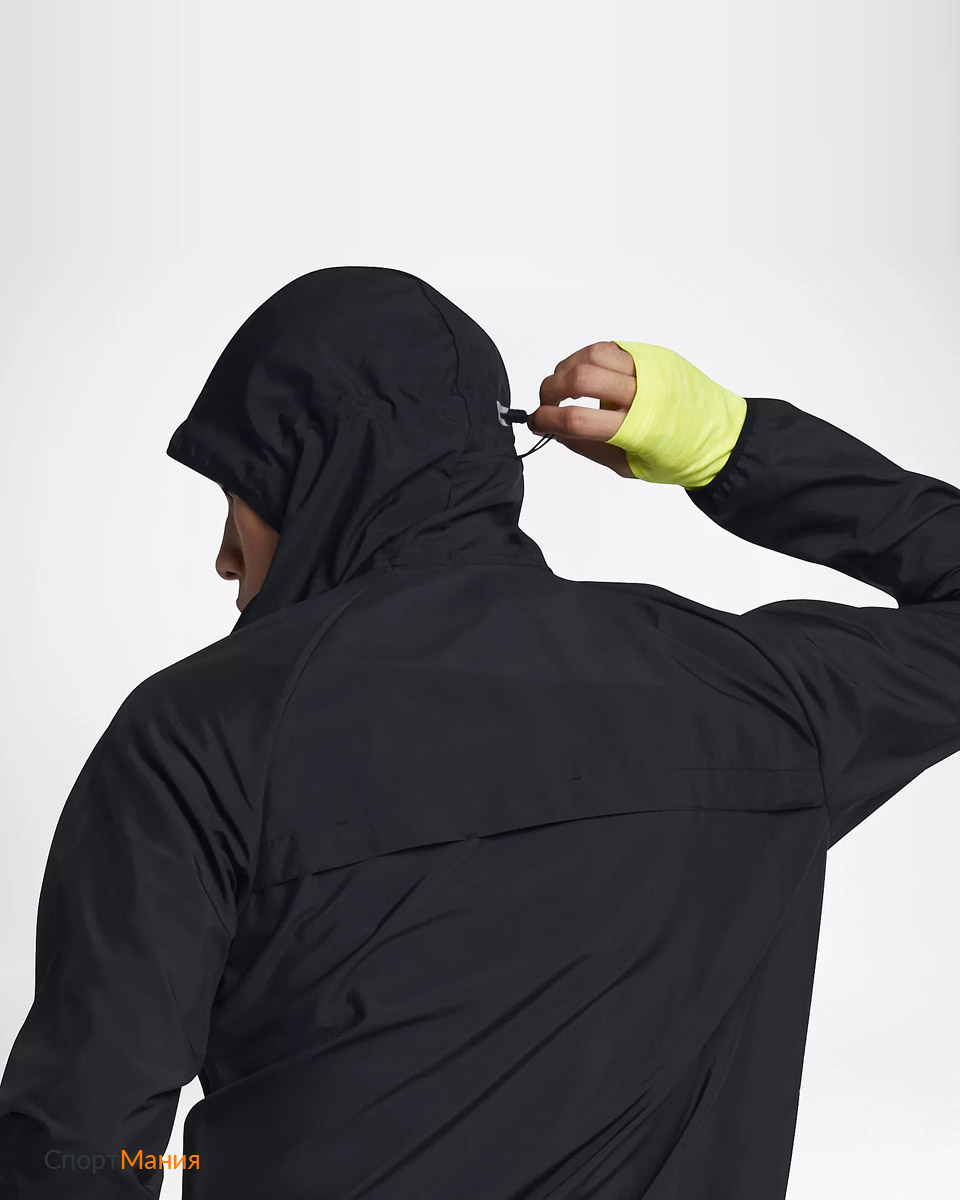 Monótono salón estimular 856892-010 Ветровка Nike Essential Hooded Running черный мужчины цвет черный