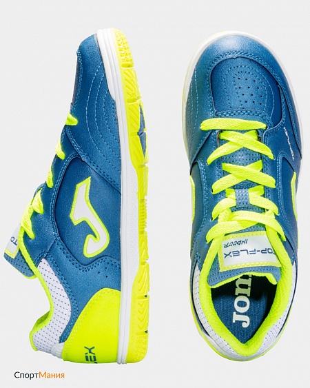 TOPJS.905.IN Детские футзалки Joma Top Flex синий, неоновый-желтый