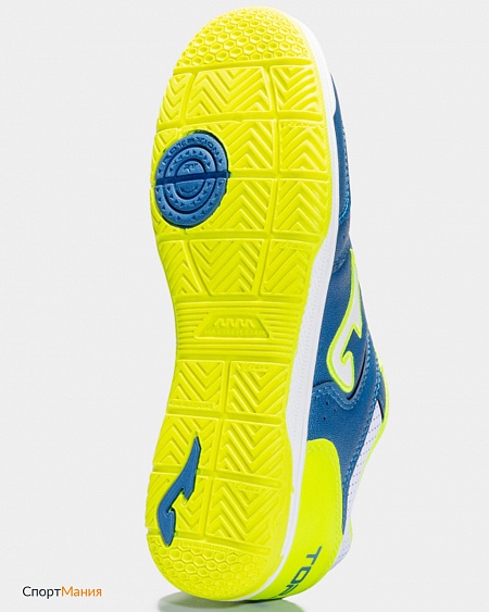 TOPJS.905.IN Детские футзалки Joma Top Flex синий, неоновый-желтый